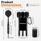 Steel Tip Darts Set 23g  3 Pack With Brass Barrels And Case   23g Steel Tip D   