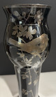 Antique Black Art Deco Czechoslovakian Glass Vase W  Hand Painted Bird