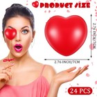 24 Pcs 2 75   Heart Stress Balls Valentine s Day Heart Shaped Foam Stress Relief