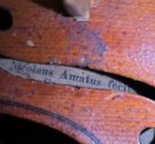 Antique Vtg Ca 1900s   Nicolaus Amatus Cremona Violin Copy With Repair Shop Note