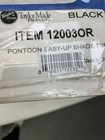 Taylor Made 12003or Pontoon Easy Up Shade Top Gazebo 8  X 102  X 50   Black Boat