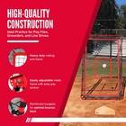 Hit Run Steal Heavy Duty Baseball softball Pitchback Net W  Adjustable Legs  Red