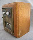 Jolly Good Double Dial Combination Lock Bank Made From Vintage Post Office Box
