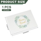 Wedding Guest Reception Sign Book Guestbook For Bridal Shower  Green Leave
