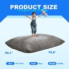 3 In 1 Bean Bag Chair Giant Bean Bag Chairs For Adults With Chevron Plush Fur   