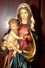 12  Hand Carved Wood Catholic Madonna Virgin Mary Our Lady Jesus Statue Figure
