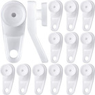 12 Pieces Curtain Track Gliders Curtain Rod Sliders Window Traverse Rod Sliders
