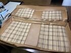 1973-1987 C10 Chevy Truck Plaid Seat Cover  Select Burgundy  Brown Or Black