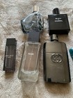 8 Designer Cologne Bottles  With Some With Cologne Left Over