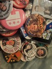 175  Political Campaign Button Lot Clinton Bush Mccain Palin Huckabee More
