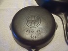Griswold 3 Piece Cast Iron Skillet Set ready To Use Small Logo   3   5   6 Flat