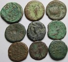 Lot  9 Rare Genuine Ancient Roman Greek Coins Septimius Severus  Geta  Augustus