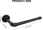 Industrial Iron Pipe Kitchen Paper Towel Holder  Vintage Farmhouse Heavy Duty Di