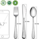  9-piece Toddler Kids Silverware Flatware Set stainless Steel Hammeredadult Look