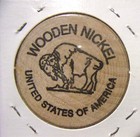 Wooden Nickel Token-river City Coin Company Wichita  Ks -1993