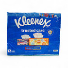 Kleenex Trusted Care 2-ply Facial Tissues 160 Tissue Flat Boxes - 12 Count