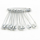 100pcs Needles Safety Pins Silver Assorted Size Small Medium Large Sewing Craft