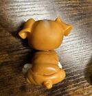 Littlest Pet Shop Orange white Bulldog Green Dot Eyes Rare 2004 Lps No   Number