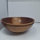 Handcrafted Turned Cherry Wood Bowl 9  Fruit Display  Artist Signed Manning Read