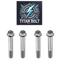 4  Titanium Front Caliper Race Bolts Kawasaki Zx10r 2016 2023 H2 Zx14  M10x60mm