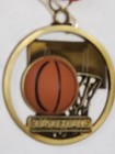 Basketball Medal  Gold  Award  2   3d Colored  Ball   Hoop  Boys Girls  Engraved