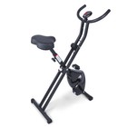 Compact Folding Exercise Bike Upright Stationary Cycling Bike With Lcd Display