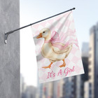 Personalized Birth Announcement Flag Baby Shower Expecting Baby Arrival Party