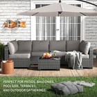7-piece Outdoor Patio Sofa Set     Modular Rattan   Wicker Sectional Unit