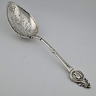Rare Sterling Silver Gorham Medallion 1864 Ice Serving Spoon 9  No Monogram