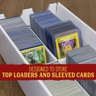 2-row Baseball trading Card Storage Boxes  2pk  Deluxe Toploader Ccg Storage