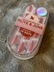 Olive   June Minimalist Press On Nail Sets  Minimalist   Maximalist With Jewels