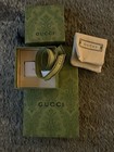 Gucci Green Jewelry Box Set  Pouch  Outer Box  Ribbon  Gift Bag -  4 Pc New