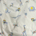 Pottery Barn Crib Sheet Fitted Animals Boy White 0647 Blue 100  Cotton Organic