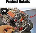 Ohv V8 Small-block Engine Model Kit   Diy Build-your-own Mechanical Motor   Stem