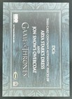 2025 Game Of Thrones The Great Houses Dual Relics  dc06 Arya Stark Jon Snow
