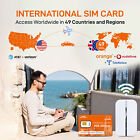 5gb 30days Uk  Europe  Asia  Oceania Prepaid Travel Data Only Sim Card