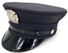 Vintage Obsolete Retired Fire Company Blue Hat W  Badge - Selkirk  Ny - Size 7