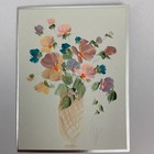 Mini Paintings By Artist Mary Nastali Blank Cards Metallic Borders