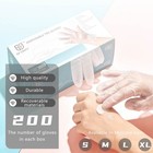 200pcs Disposable Tpe Gloves Food Safe Bpa latex Free Stretchy For Food Handling