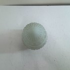 Vintage 1930s Frosted Glass Lamp Shade Globe Art Deco Milk Glass Light Fixture