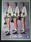 Larry Bird Signed 16x22 Converse 3 Letters Man Poster Jsa