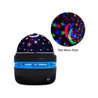 Led Starry Night Light Remote Control Rotating Star Moon Projection Lamp Usb 