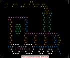 Starter Pack  1 Template Pattern Refills For Lite Brite Ultimate Classic - 36