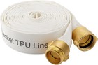2-1 2  Id Fire Hose 50 Ft  Tpu Single Jacket  450 Psi  Brass Coupling Heavy Duty