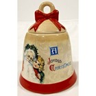 Yankee Candle Votive Holder Cream 2011 Christmas Past Santa Bell
