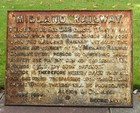 Large Original Cast Iron Midland Railway Mr Trespass Sign Dated 1899