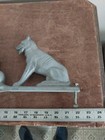 Vintage Gate Fence Topper Dog German Shepherds Cast Aluminum 22  One Piece  b 
