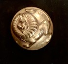 Joseff Of Hollywood 50   s Gold Toned Lion Brooch Pin Leo Zodiac Large 2      Vintage