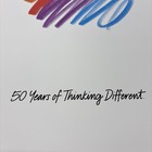 Apple 50 Years Of Thinking Different Commemorative Poster And Pin