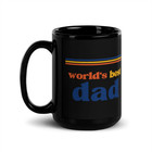 World   s Best Dad Mug  Retro 70s Father   s Day Gift  Vintage Dad Coffee Cup Freesh